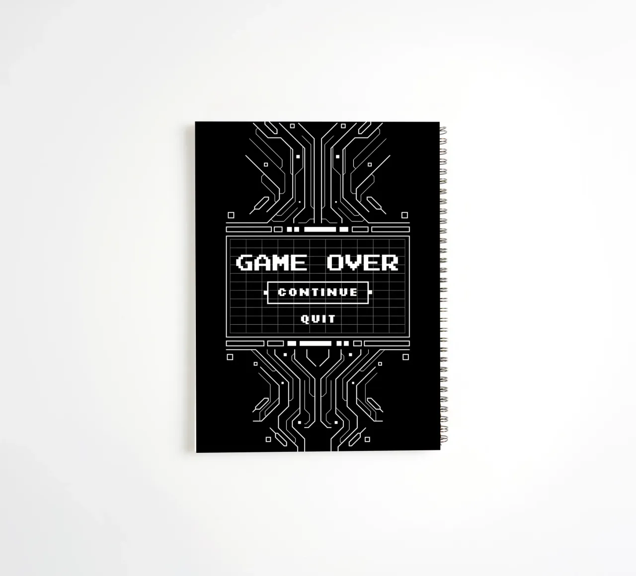 Game Over spiral notebook by Delaplane