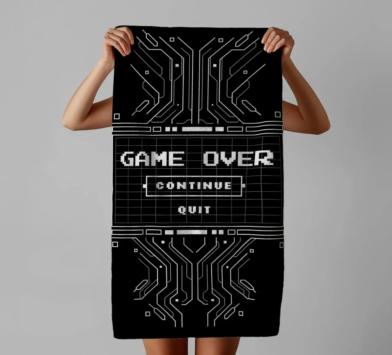 Game Over asciugamano da bagno da Delaplane
