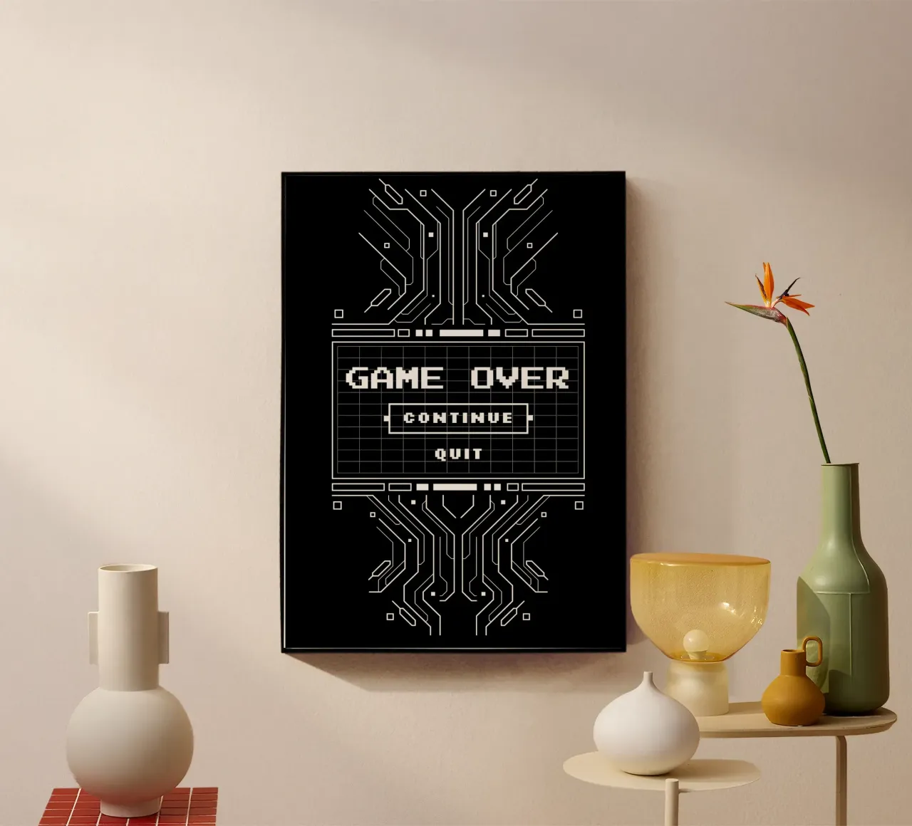 Game Over plexiglass da Delaplane