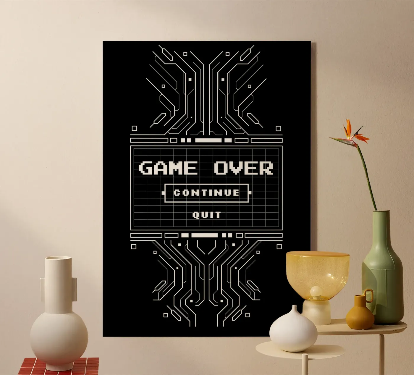 Game Over plexiglass da Delaplane