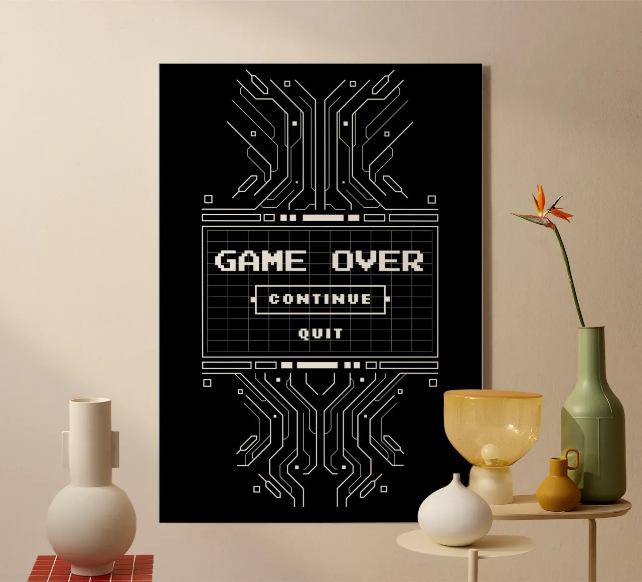 Game Over plexiglass da Delaplane