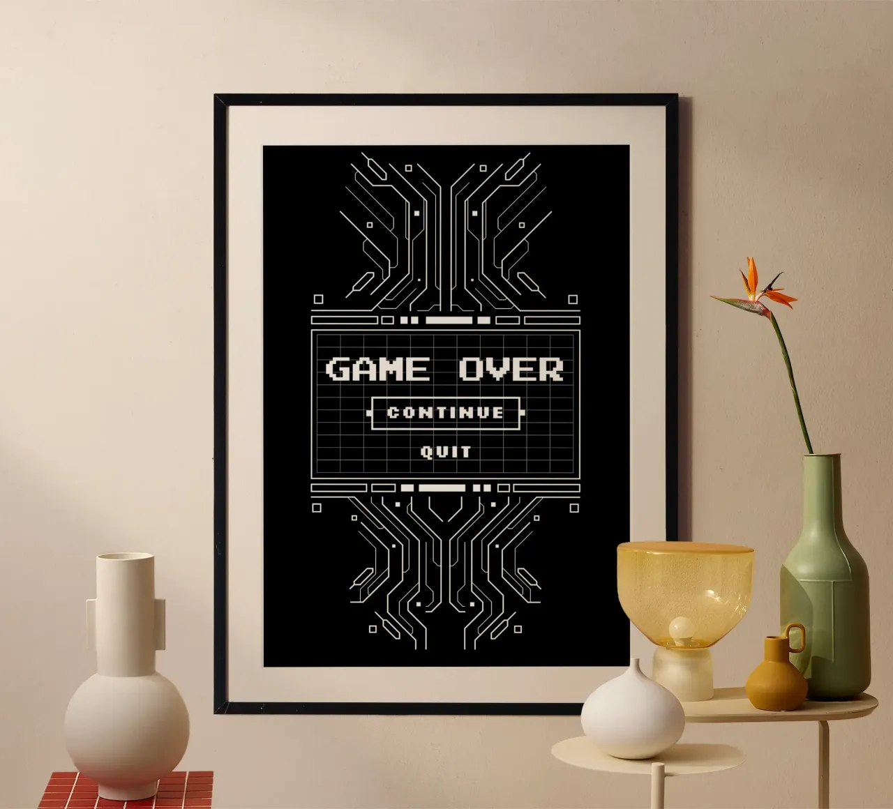 Game Over carta hahnemühle da Delaplane