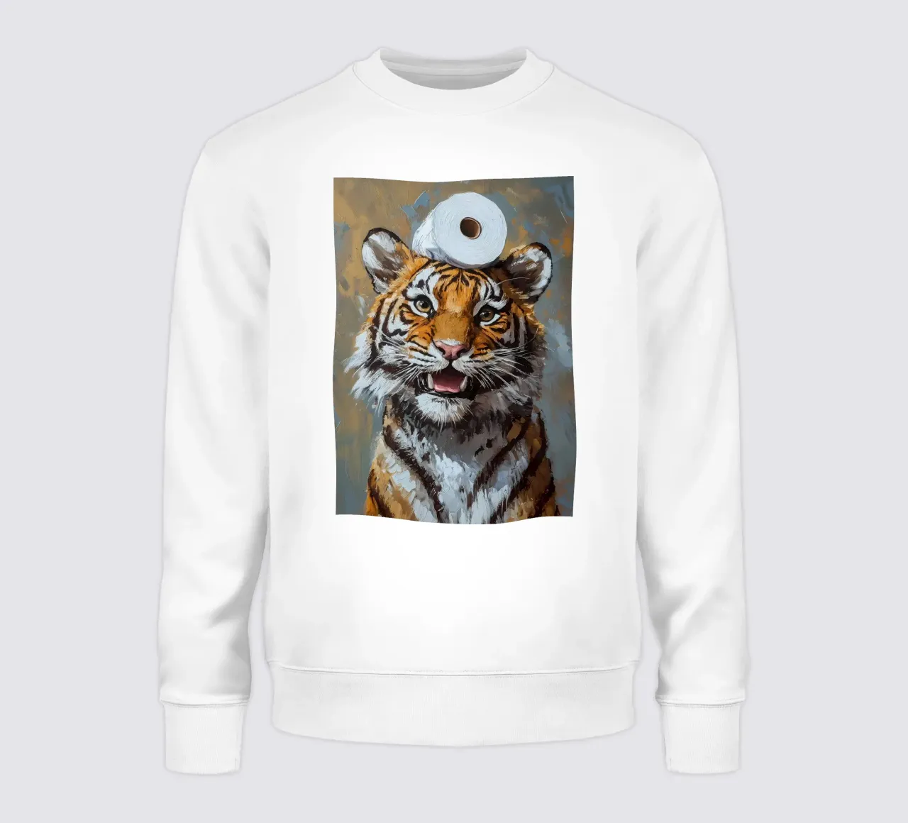 Tigre con carta igienica felpa da Ginnery