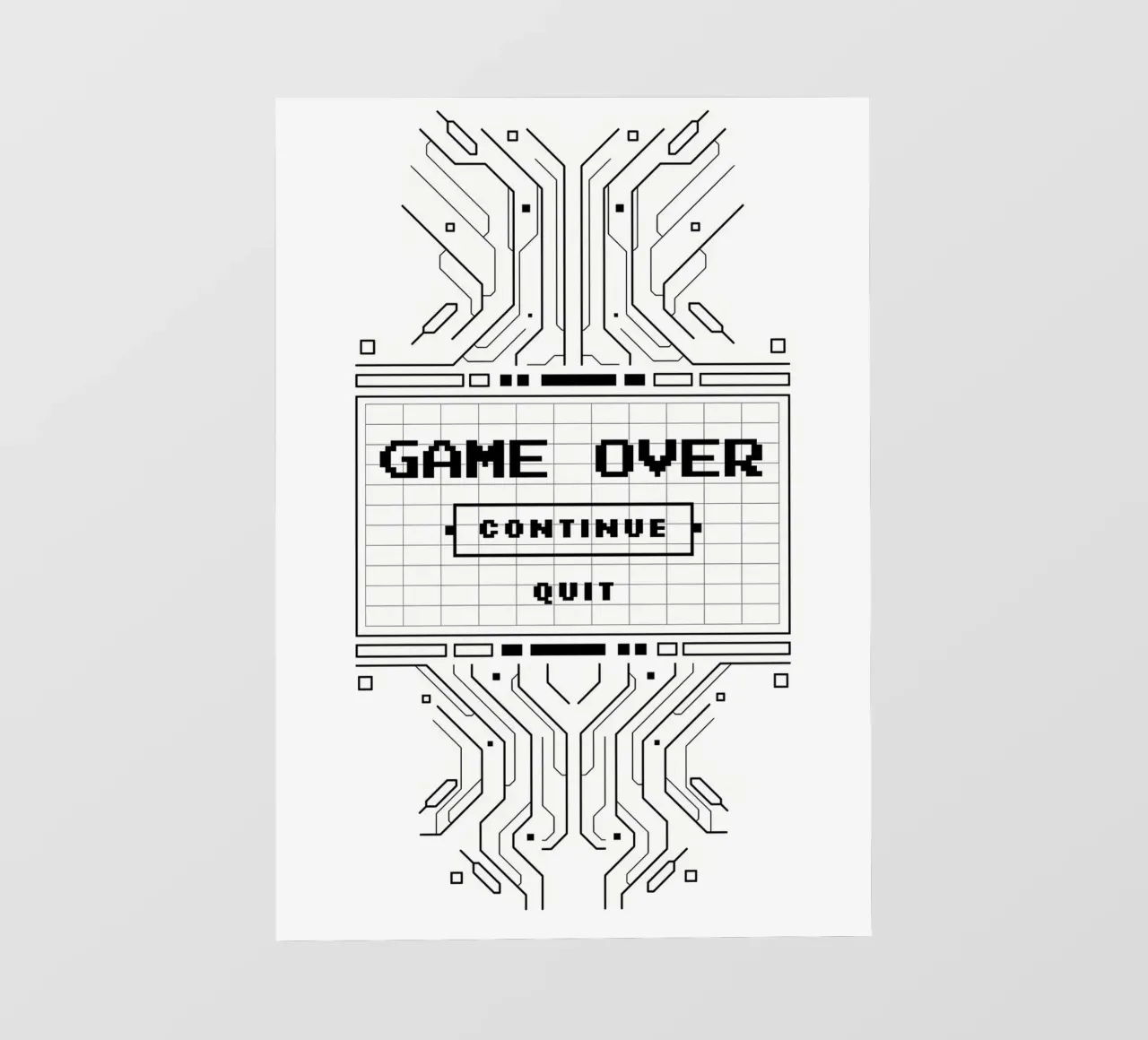 Game Over telo in pvc da Delaplane