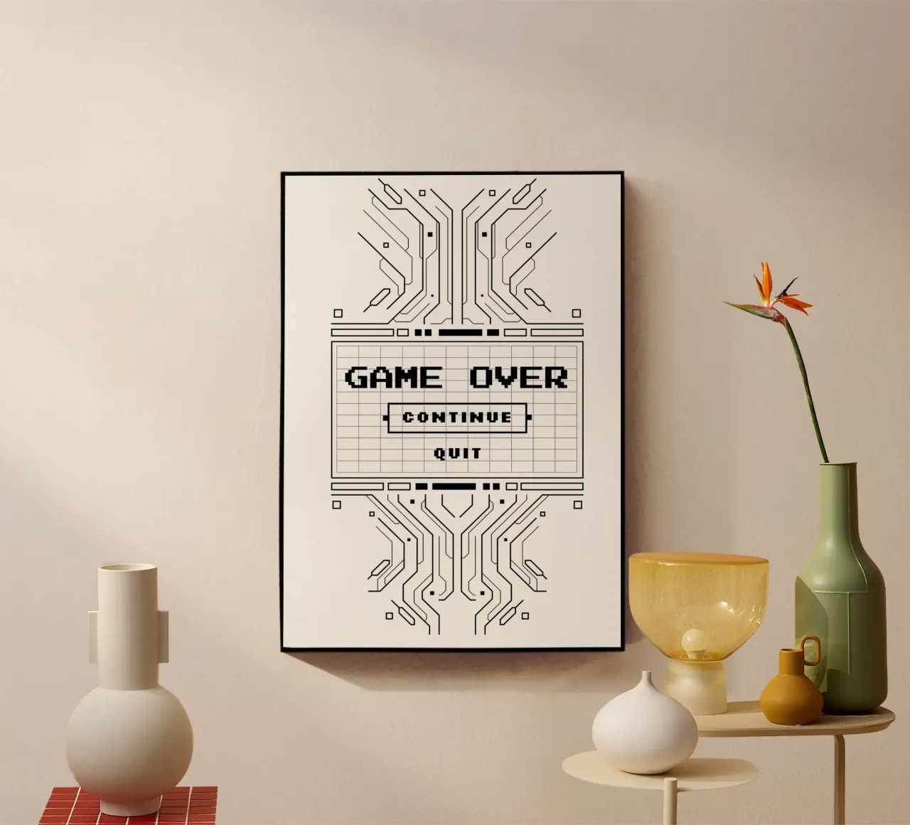 Game Over plexiglass da Delaplane