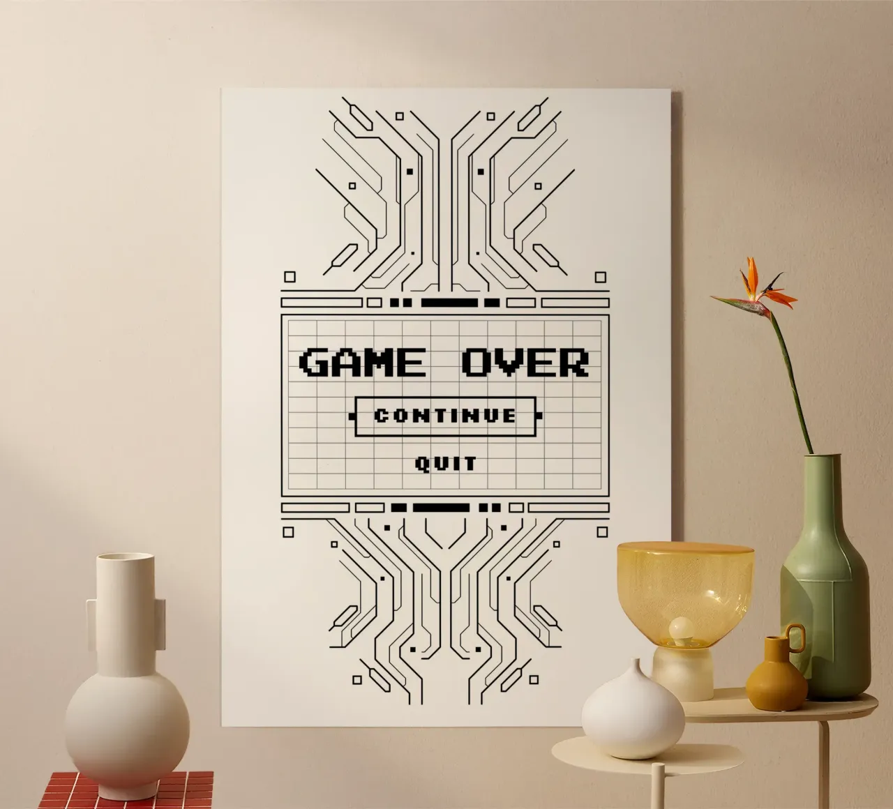 Game Over plexiglass da Delaplane