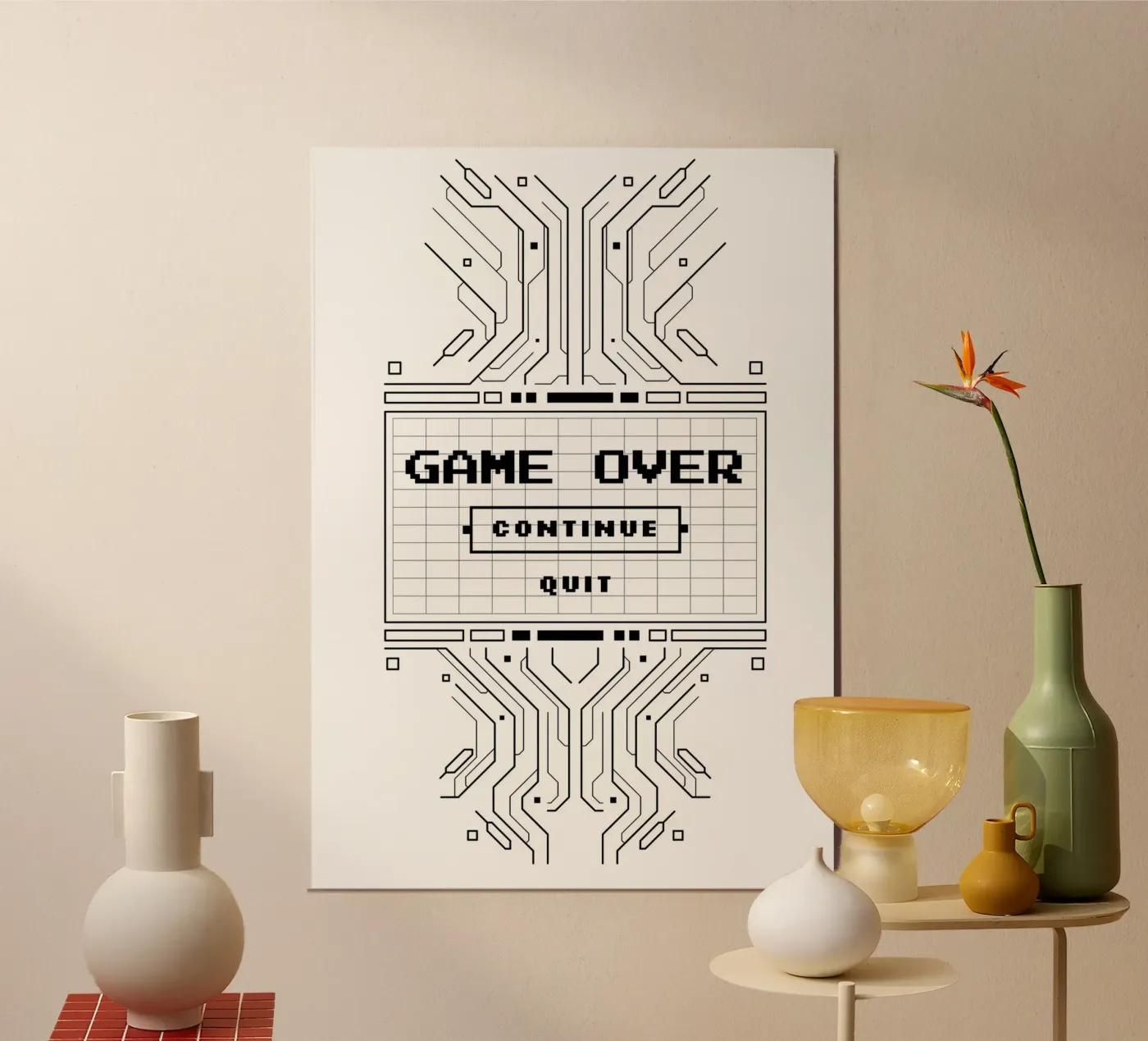 Game over poster van Delaplane