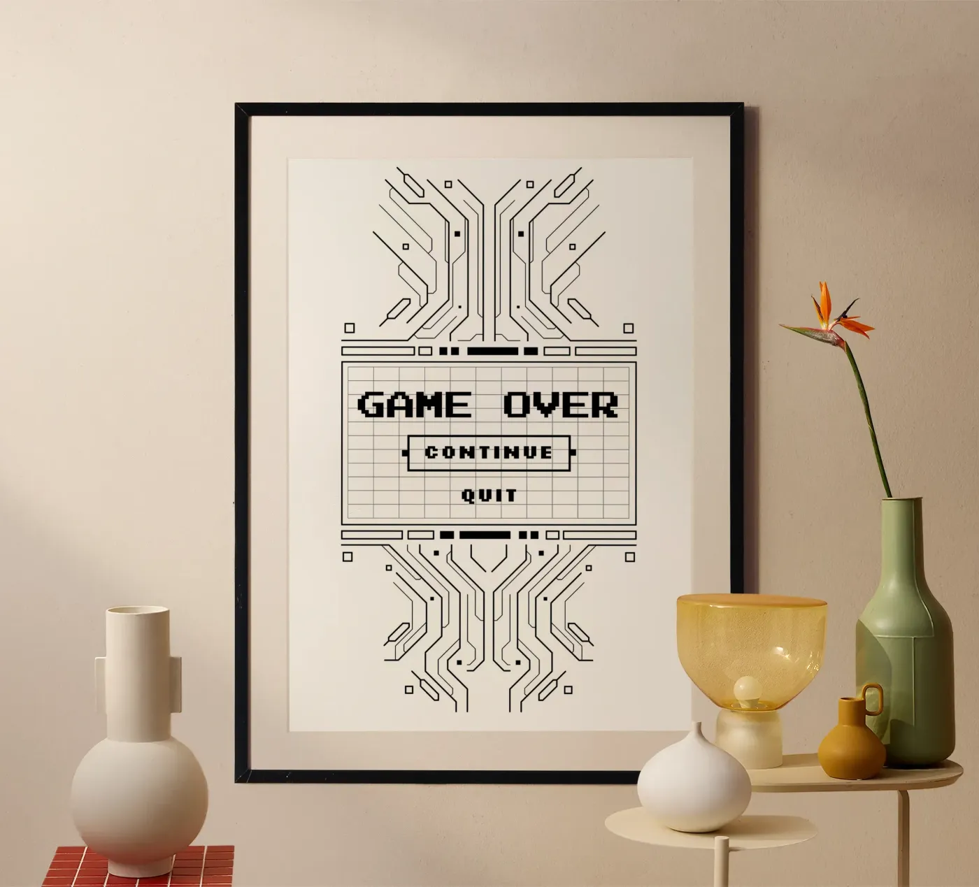 Game over poster van Delaplane