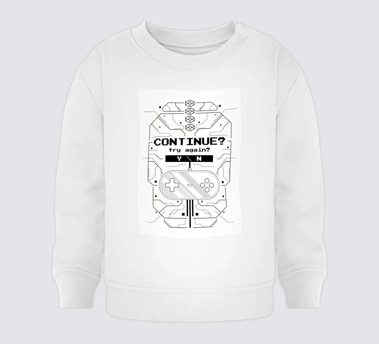 Game Over felpa neonato da Delaplane