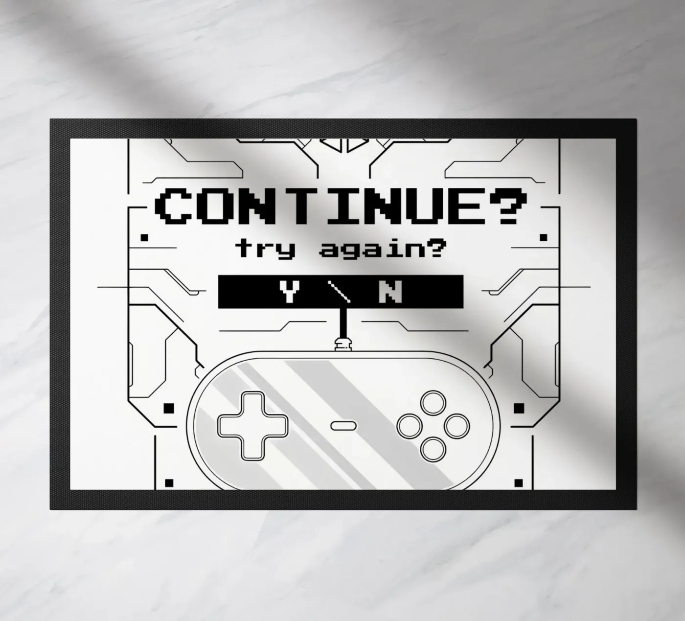 Game Over doormat by Delaplane