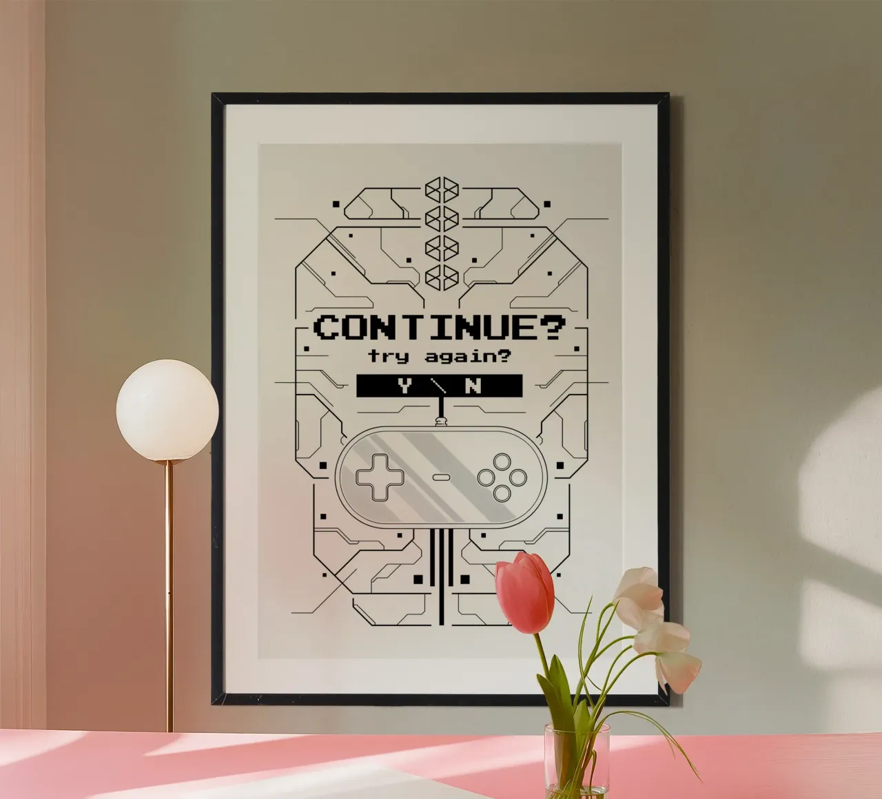 Game Over poster da Delaplane