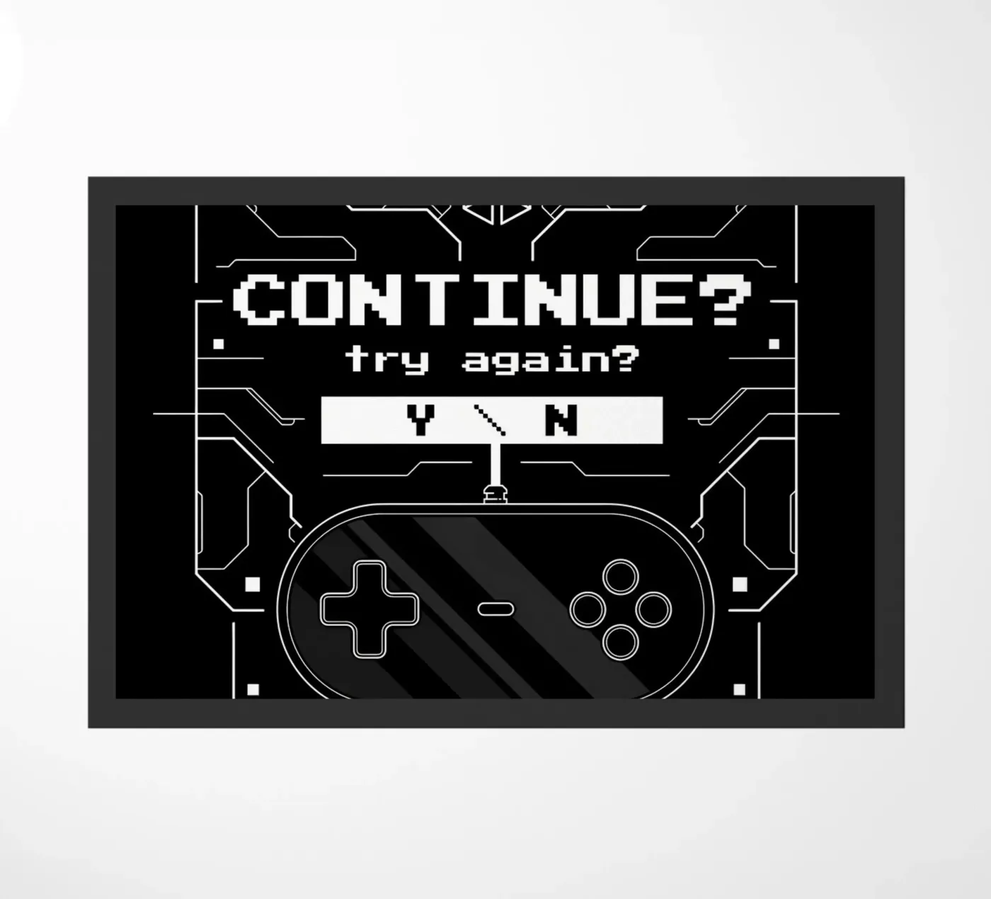 Game Over doormat by Delaplane