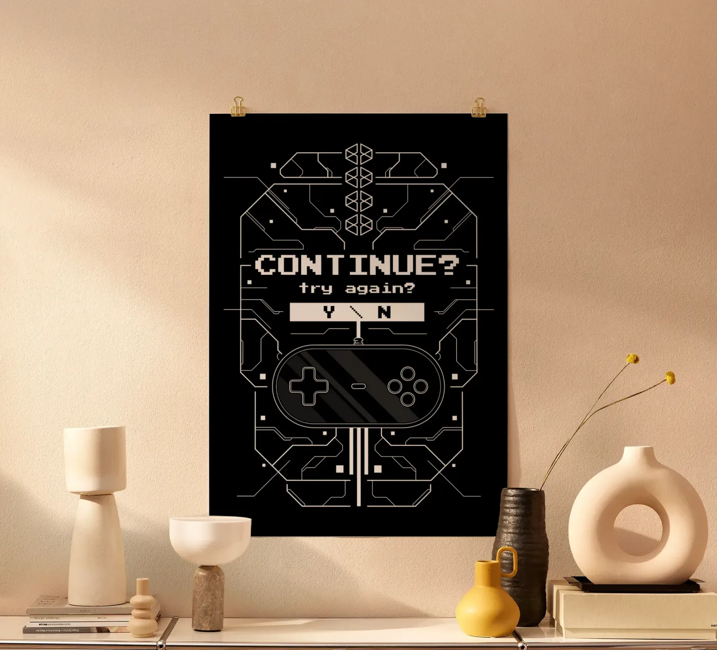 Game Over poster da Delaplane