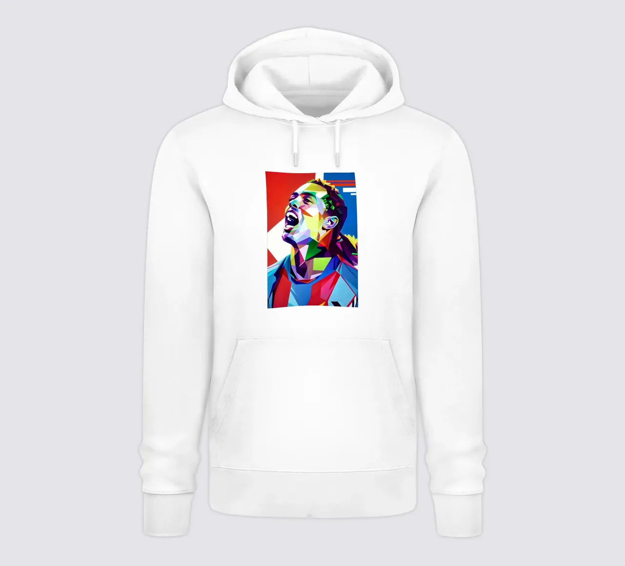 Ronaldinho neon pop art felpa con cappuccio da BONANZA