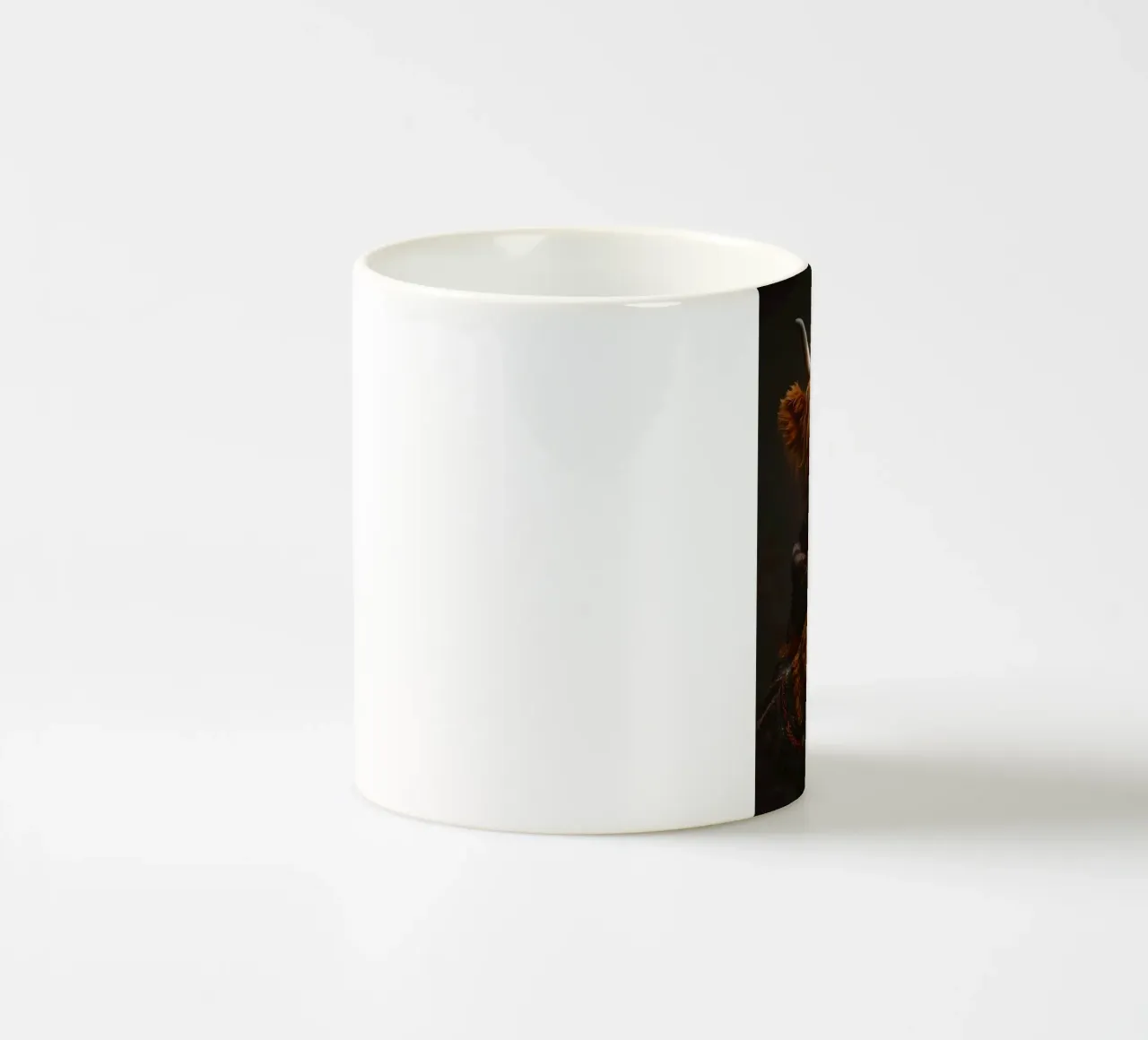 Mucca Highland con caffè caldo tazza in ceramica da Ginnery