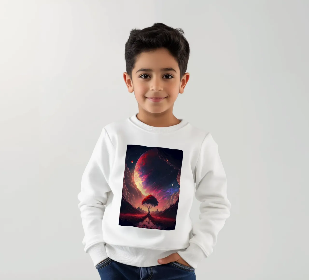 Paesaggio galattico felpa bambino da Mikesell
