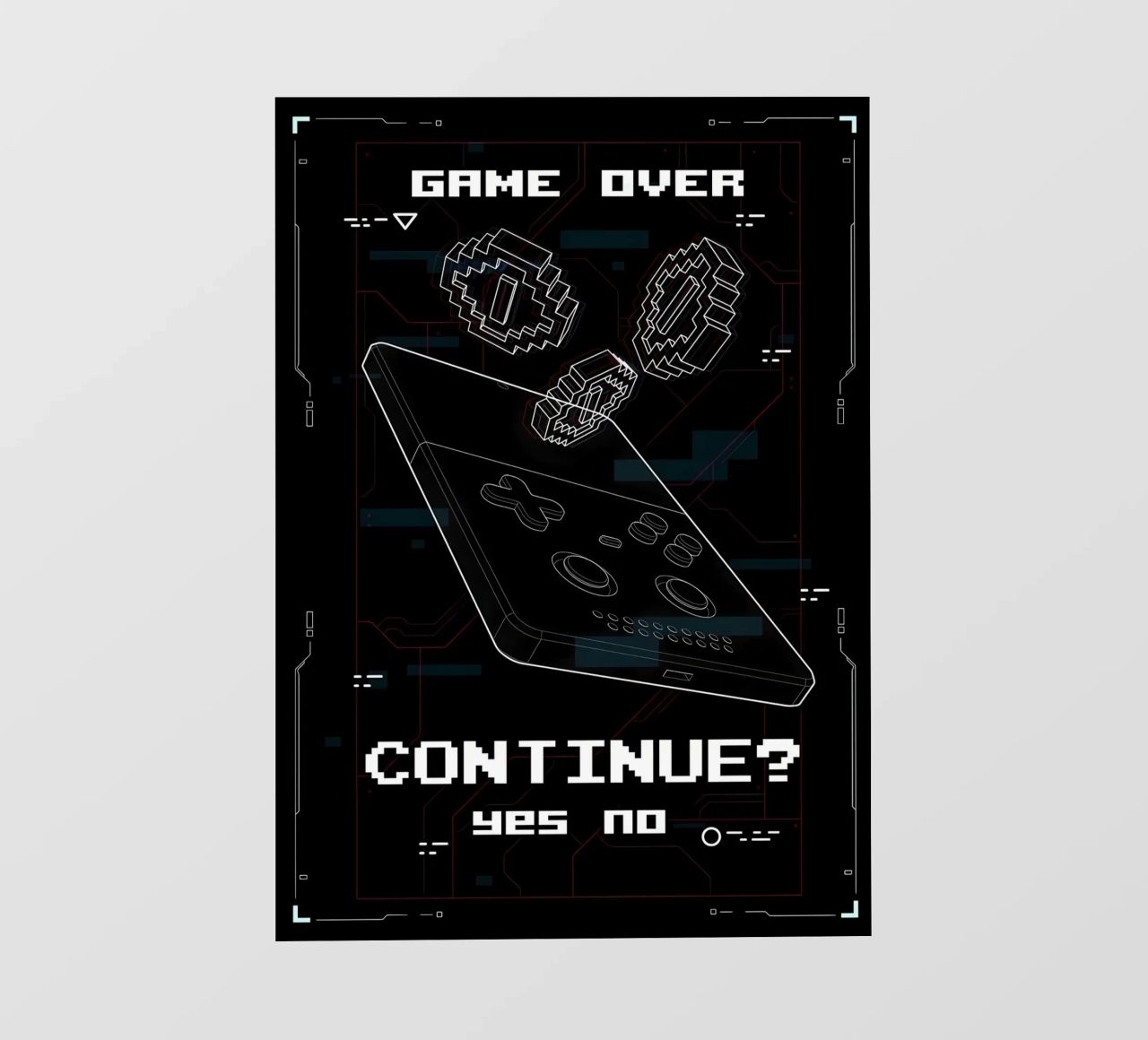 Game Over pellicola backlit da Delaplane