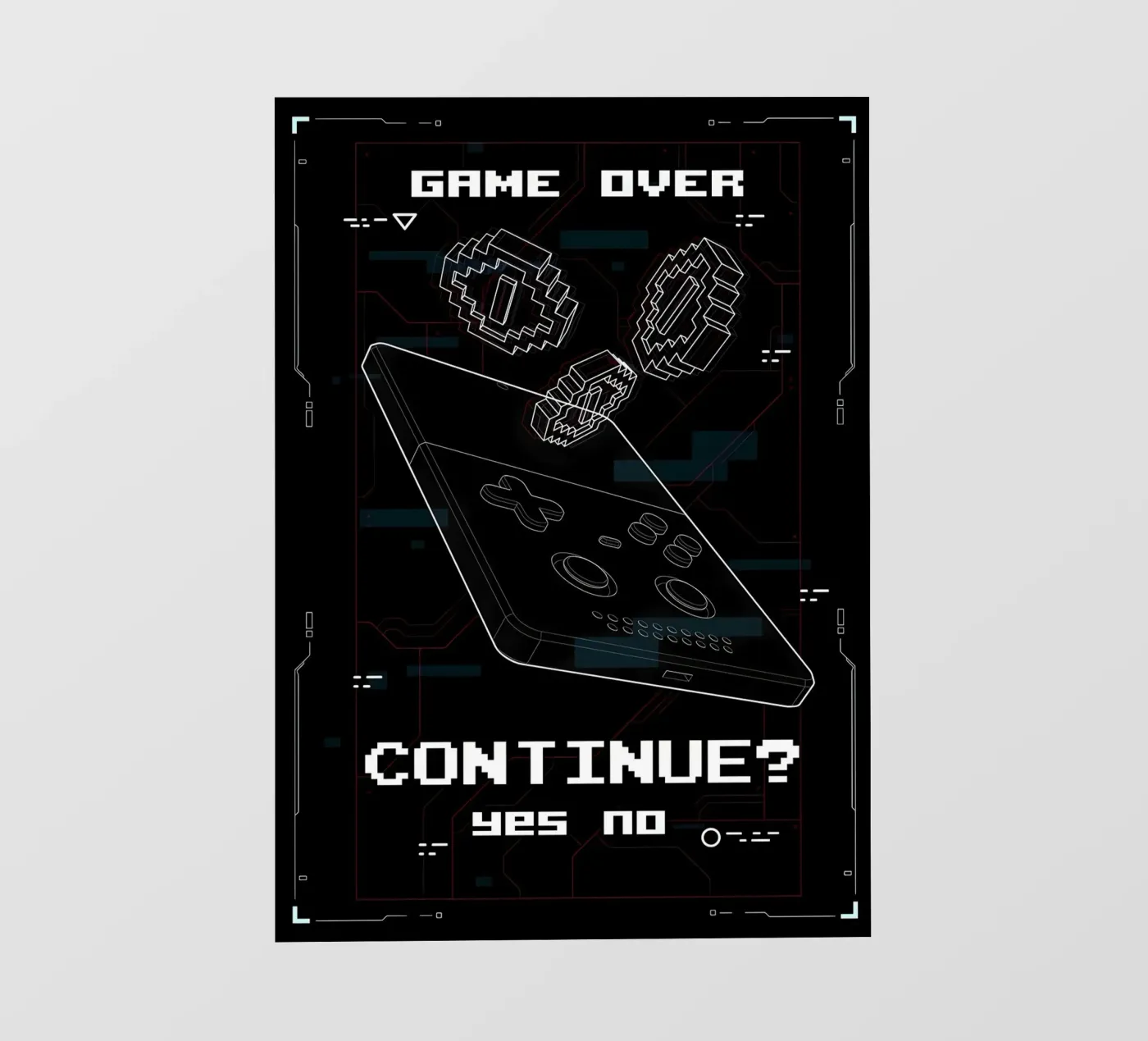 Game Over pellicola backlit da Delaplane