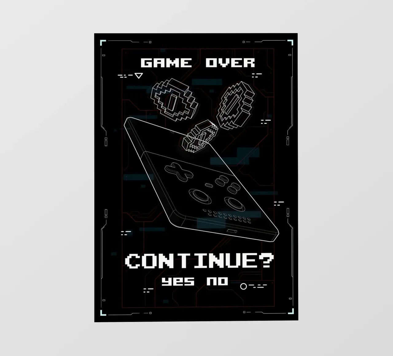Game Over telo in pvc da Delaplane