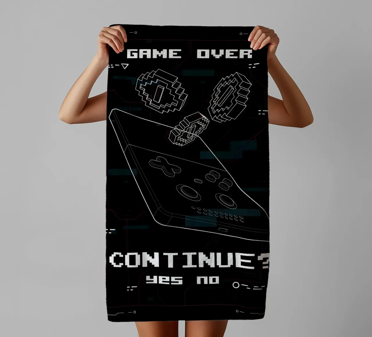 Game Over asciugamano da bagno da Delaplane