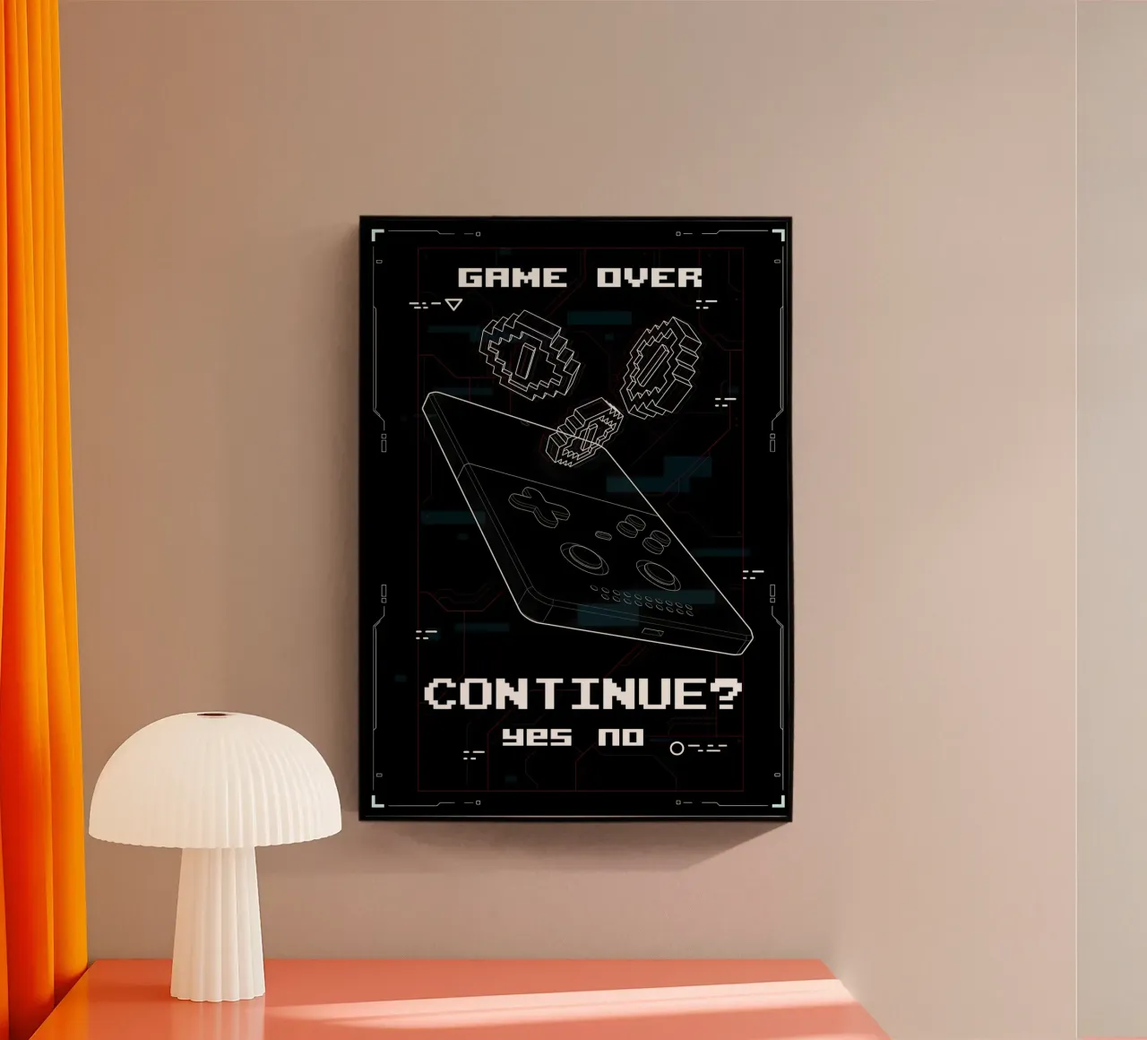 Game Over plexiglass da Delaplane