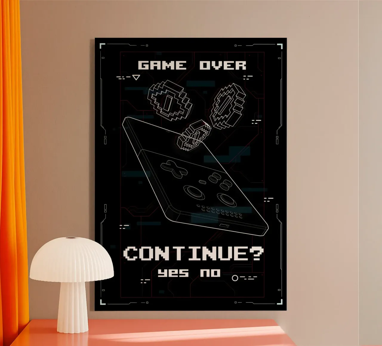 Game Over plexiglass da Delaplane