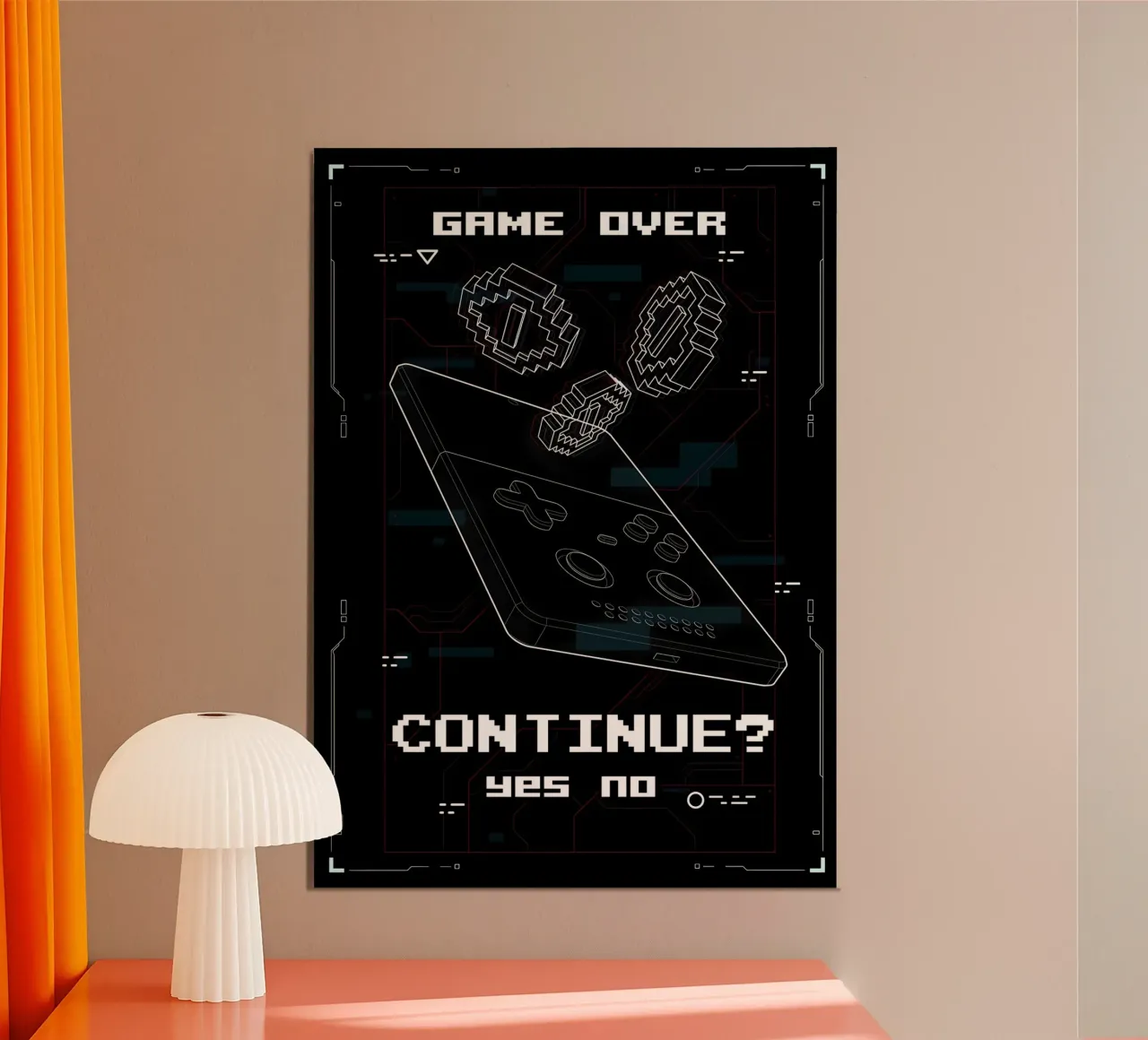 Game Over alluminio dibond da Delaplane