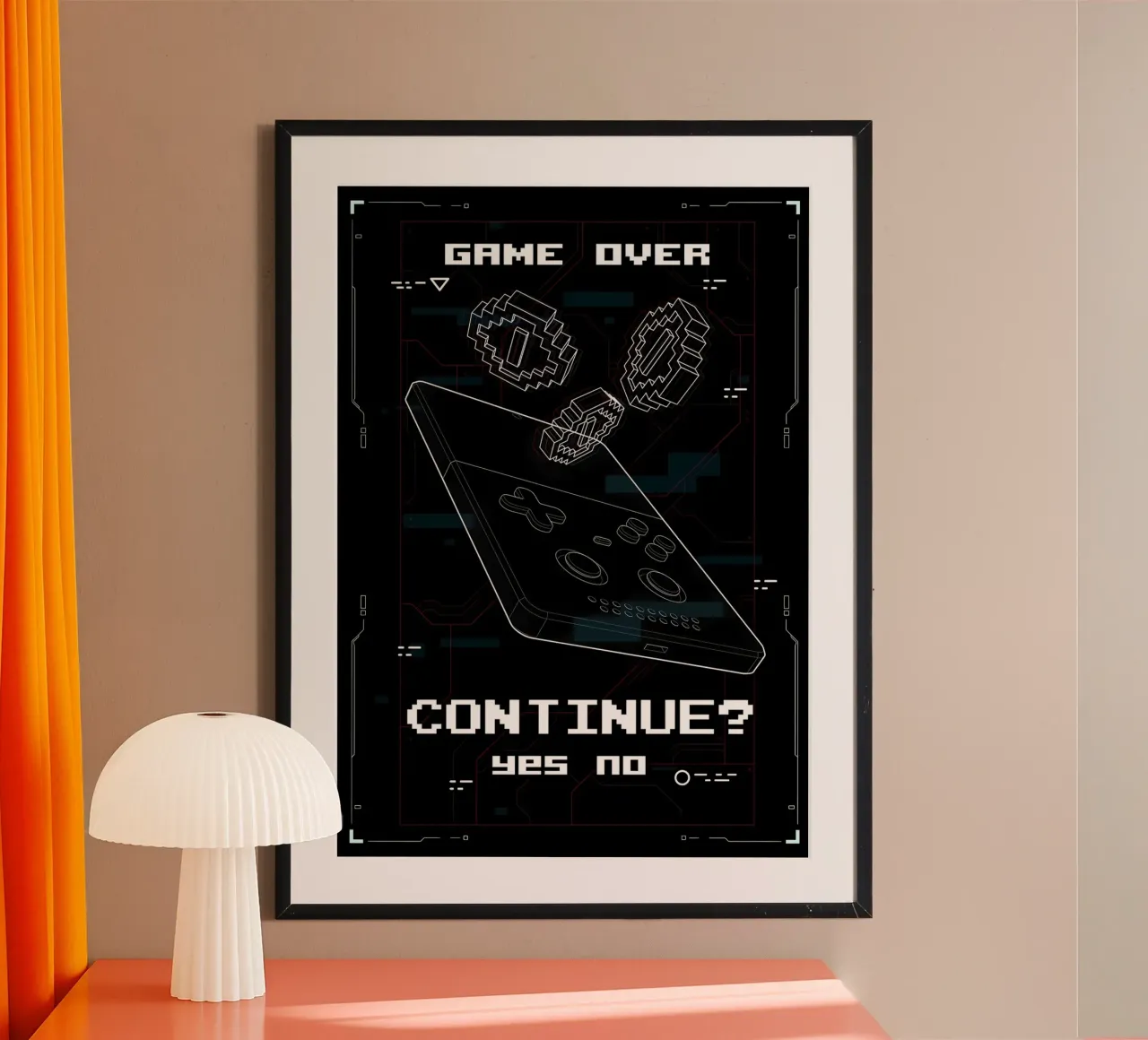 Game Over carta hahnemühle da Delaplane