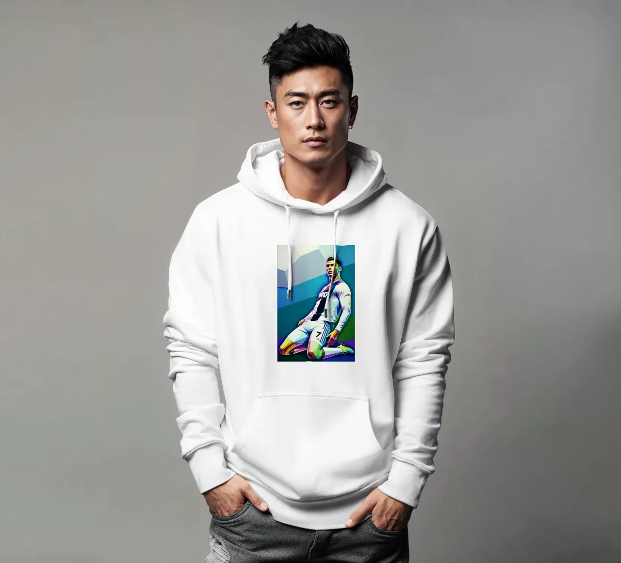 Ronaldo in ginocchio felpa con cappuccio da BONANZA