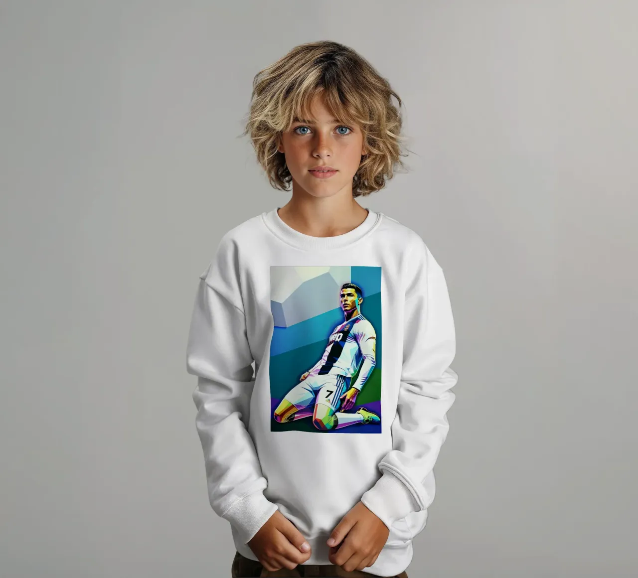 Ronaldo in ginocchio felpa bambino da BONANZA