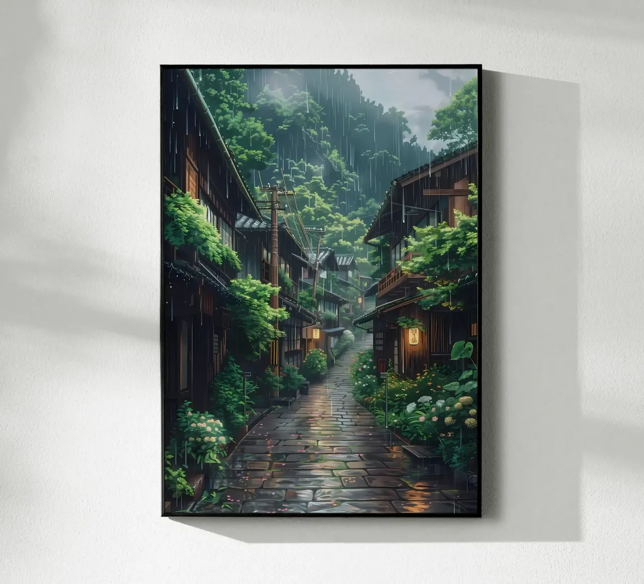 Rainy Street acrylic glass by Ginnery