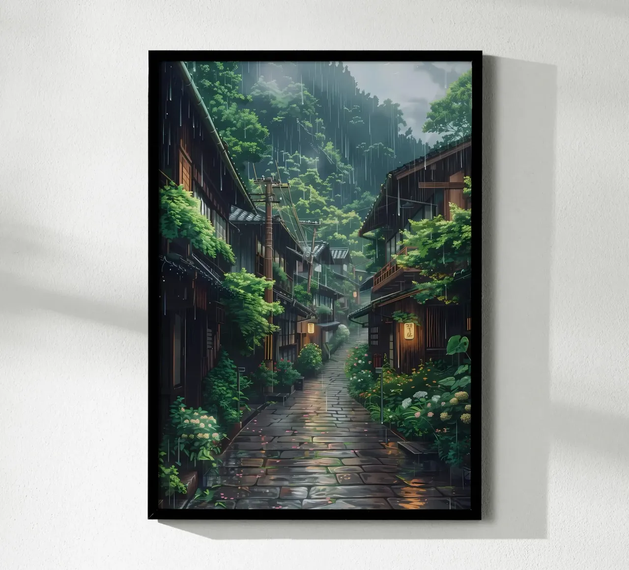 Rainy Street poster by Ginnery