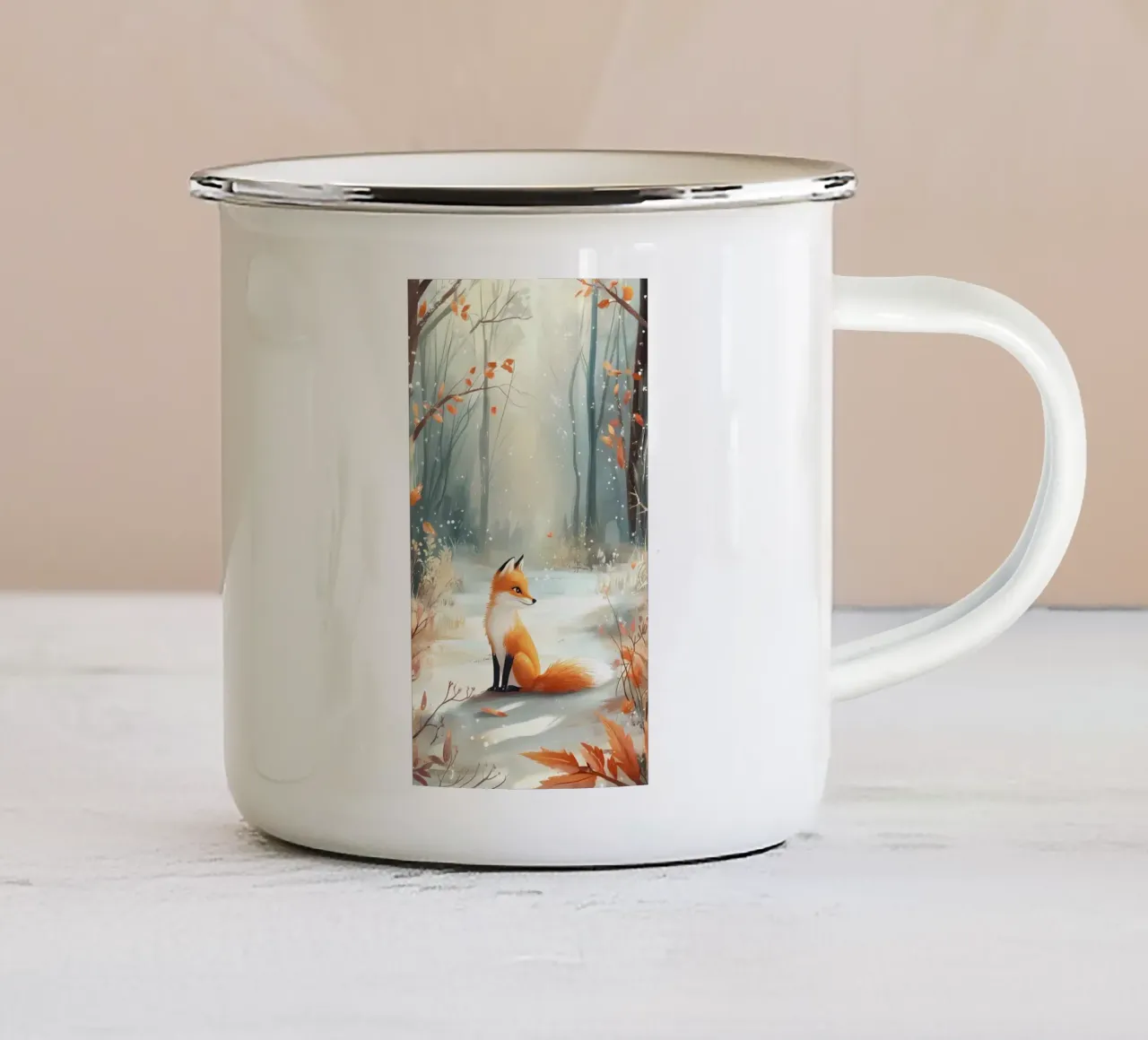 Poster minimalista 180 tazza in smalto da Kadynce