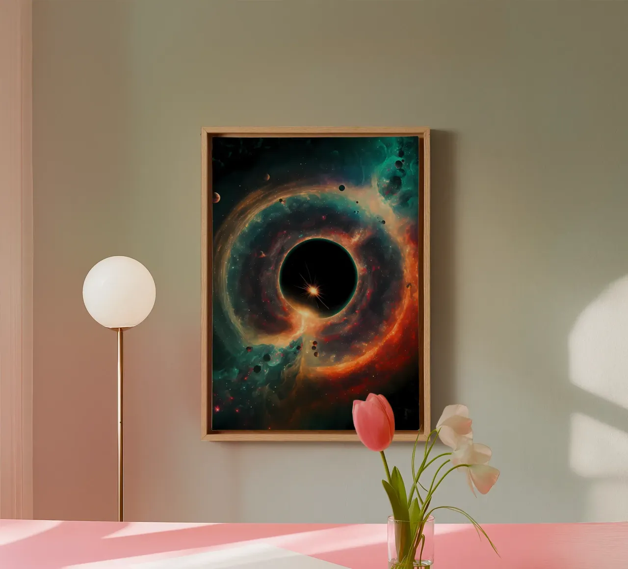 Galaxy Landscape canvas by Mikesell