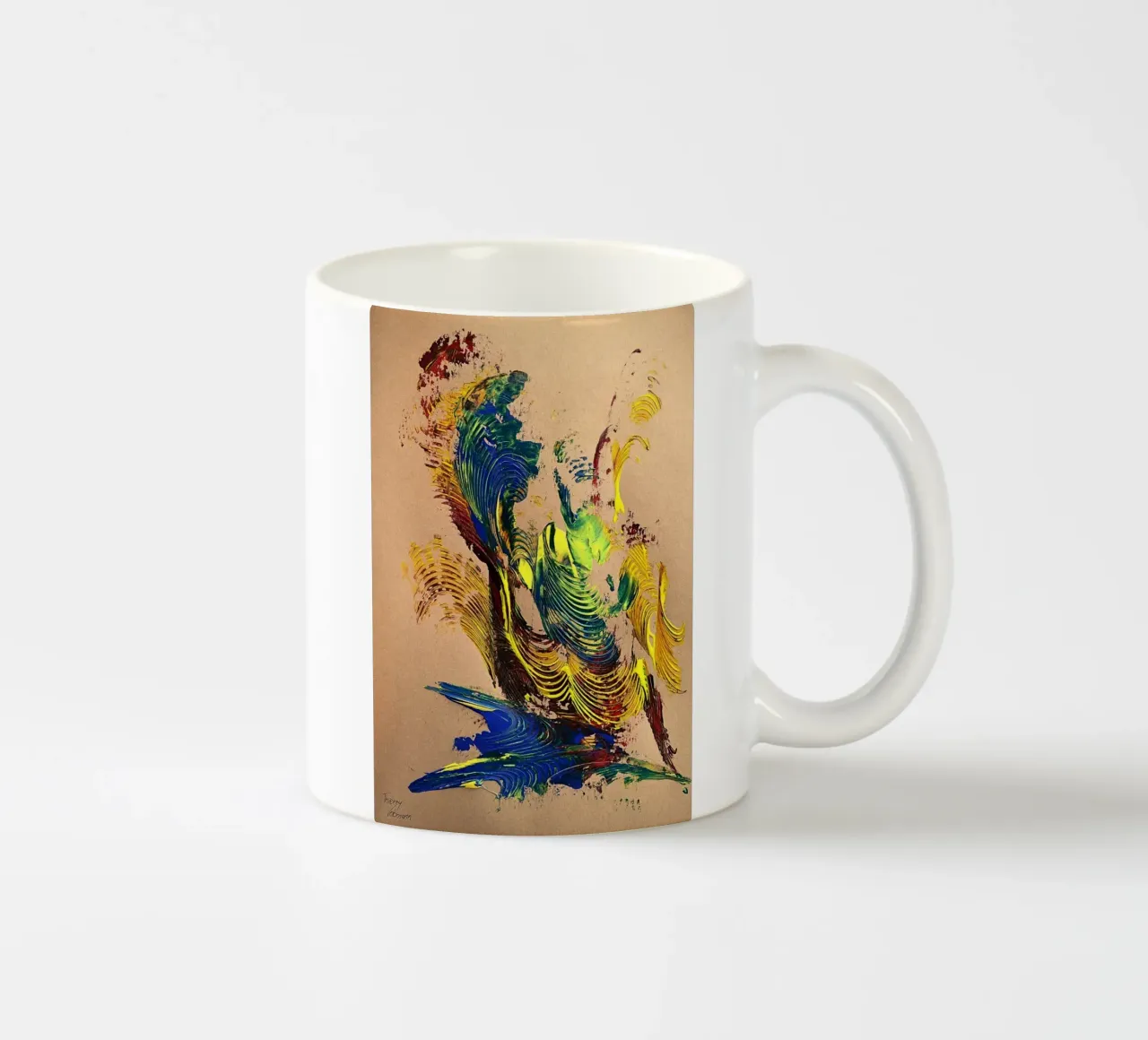 NATURAL STYLE 51 tazza in ceramica da Thierry Vobmann Abstract painting