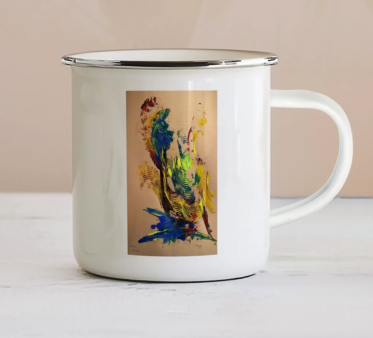 NATURAL STYLE 51 tazza in smalto da Thierry Vobmann Abstract painting
