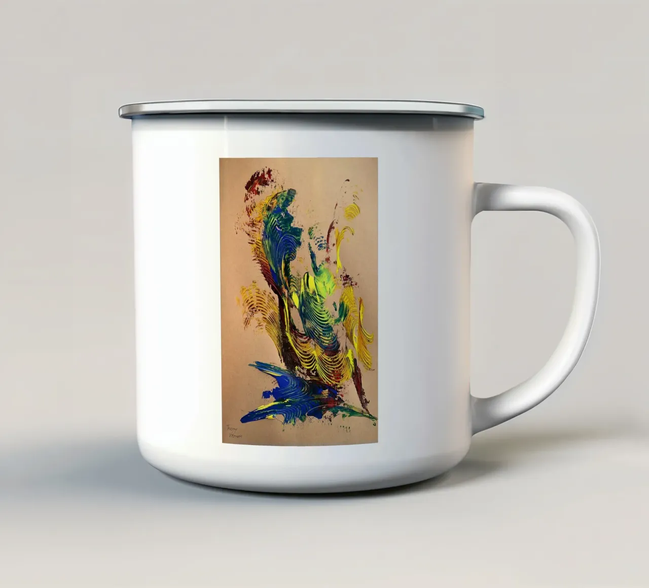 NATURAL STYLE 51 tazza in smalto da Thierry Vobmann Abstract painting