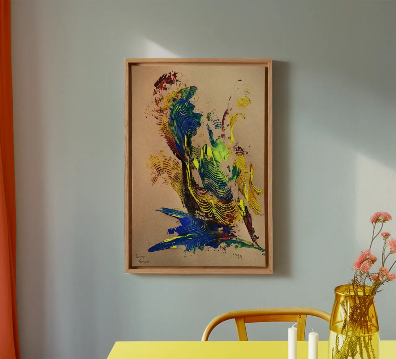 NATURAL STYLE 51 tela con Cornice a cassetta da Thierry Vobmann Abstract painting