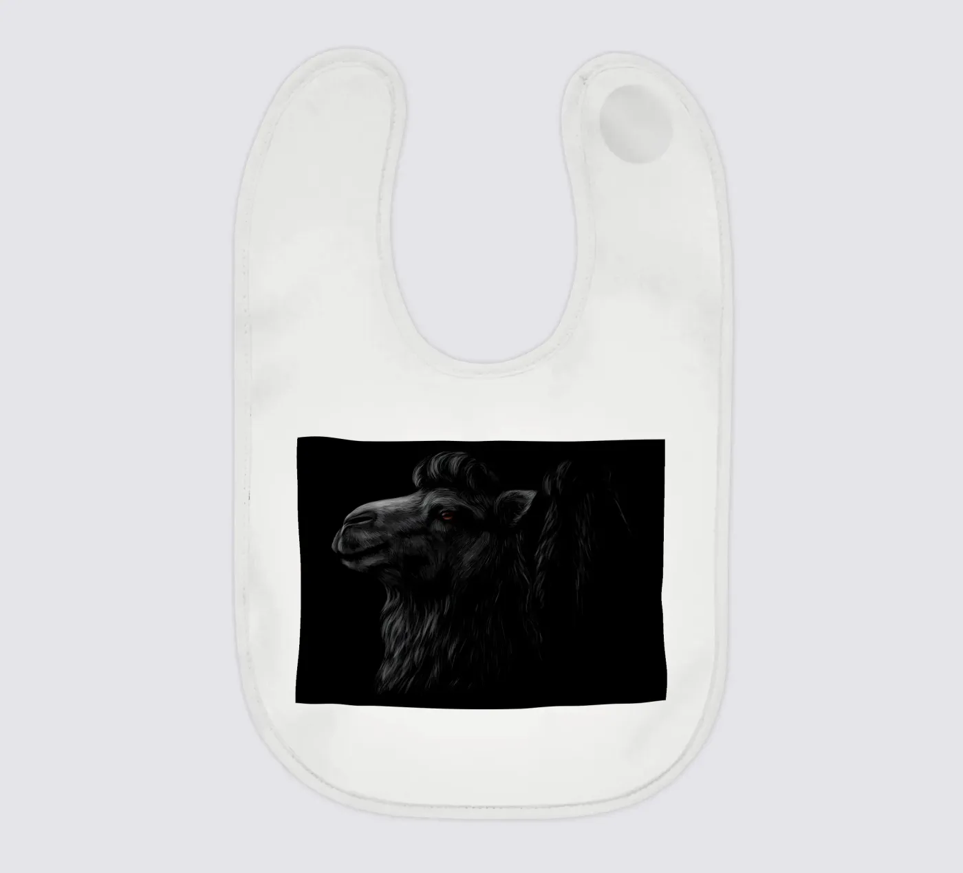 Camel baby bib by Delaplane
