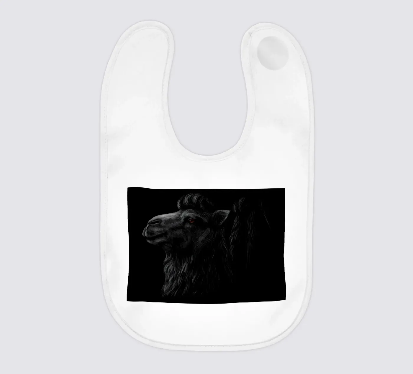 Camel baby bib by Delaplane