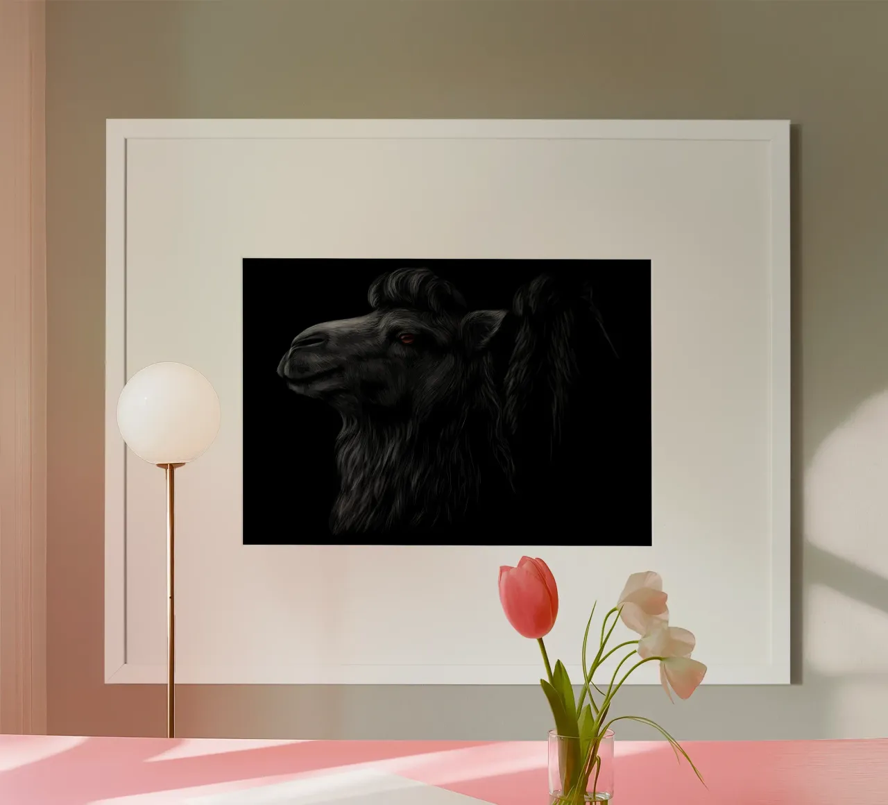 Camel poster by Delaplane