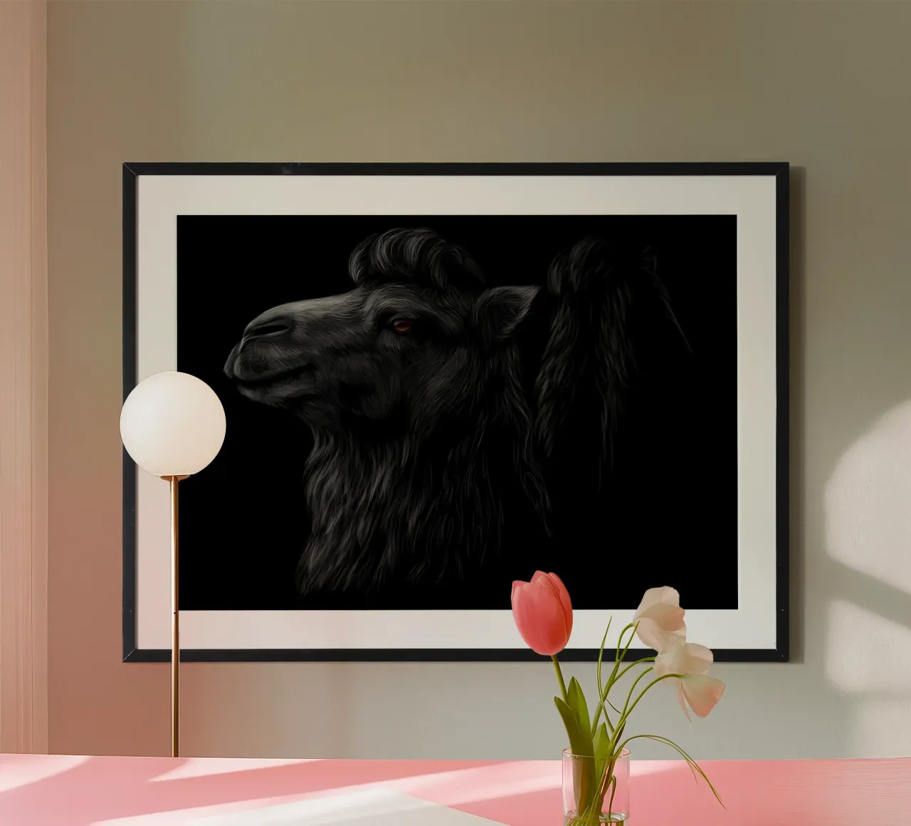 Camel poster by Delaplane