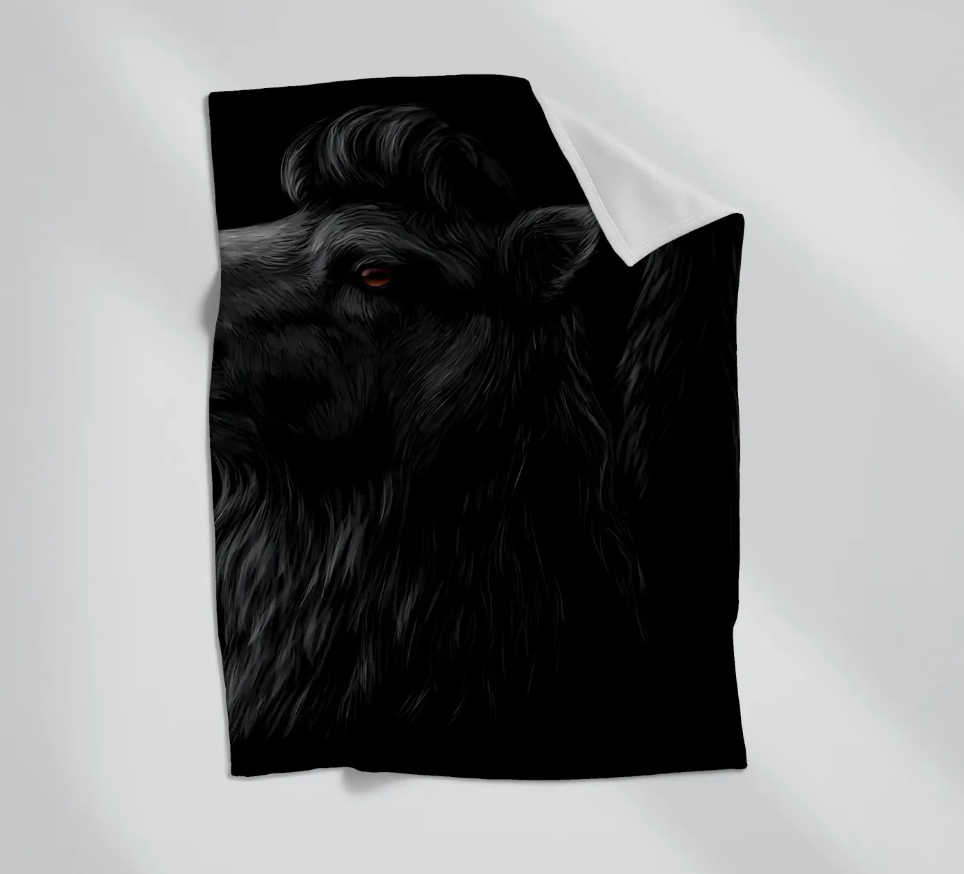 Camel fleece blanket by Delaplane