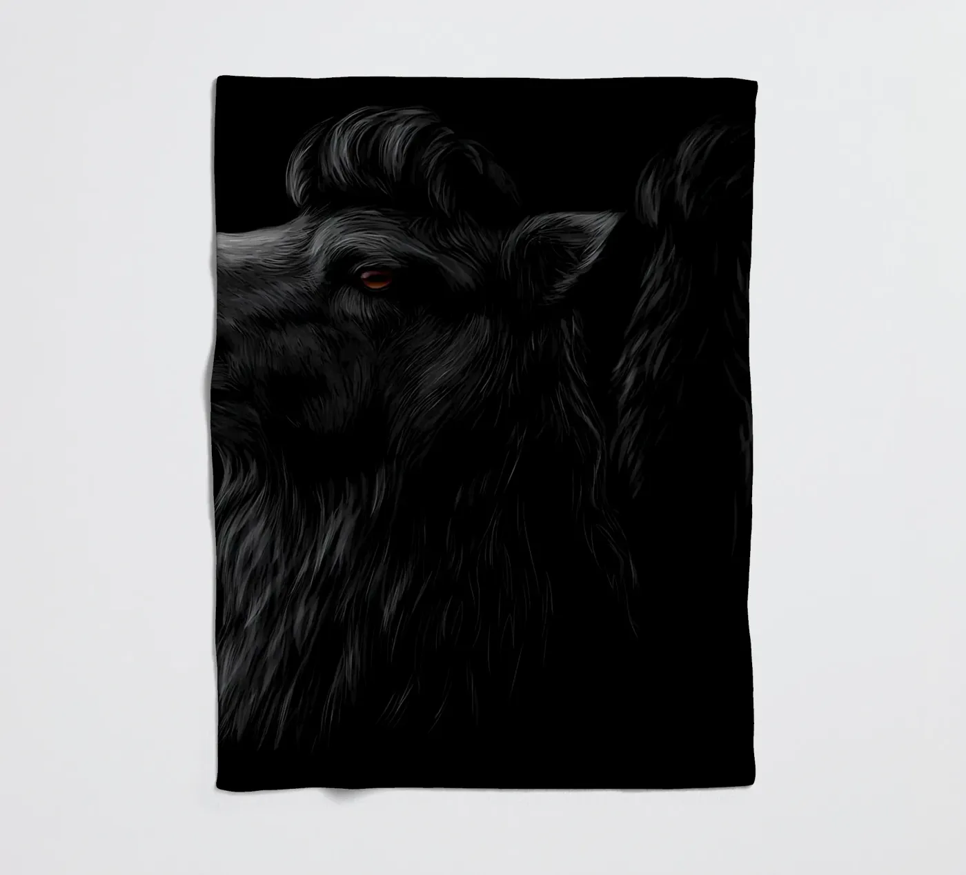 Camel fleece blanket by Delaplane