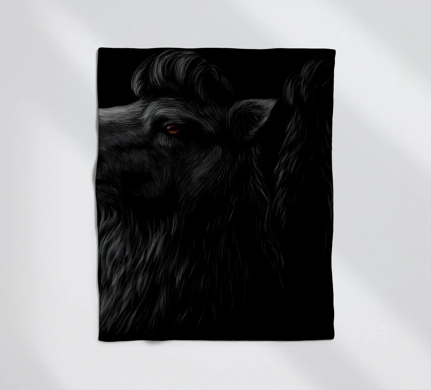 Camel fleece blanket by Delaplane