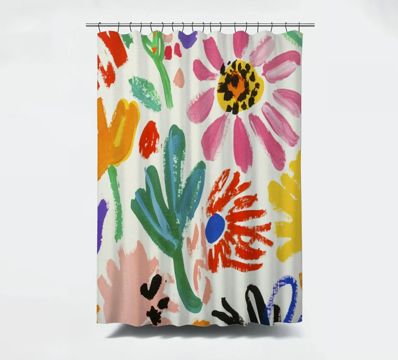 Henri Matisse Jardín de flores cortina de baño de Modern Muse