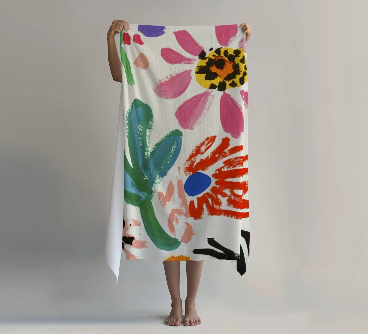 Henri Matisse Fleurs Jardin serviette de plage de Modern Muse
