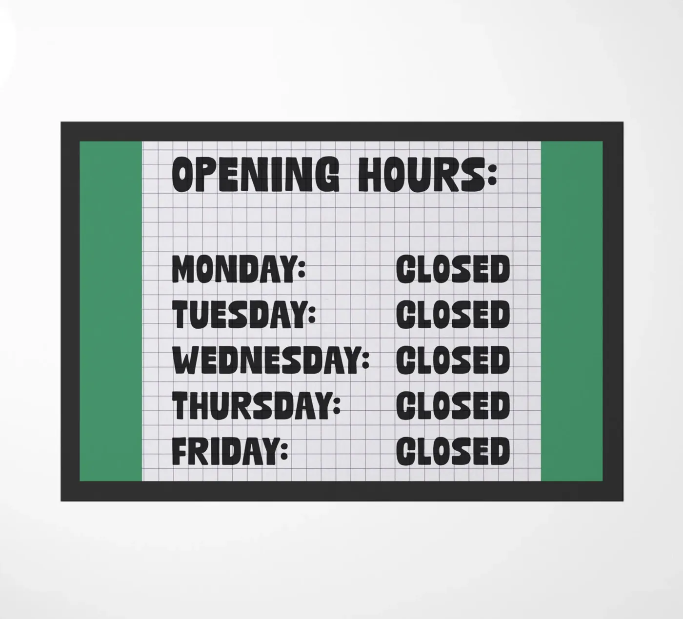 Opening Hours zerbino da TheGrumpyHomeDecor