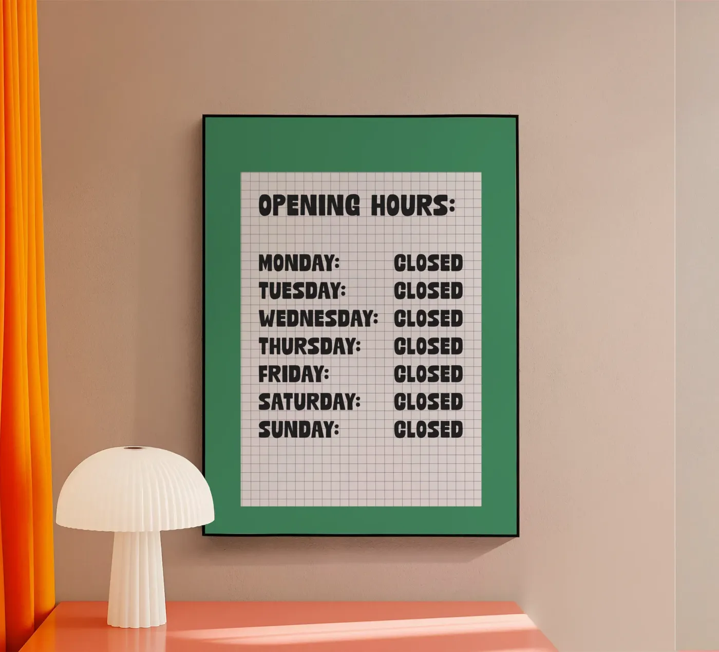 Opening Hours plexiglass da TheGrumpyHomeDecor