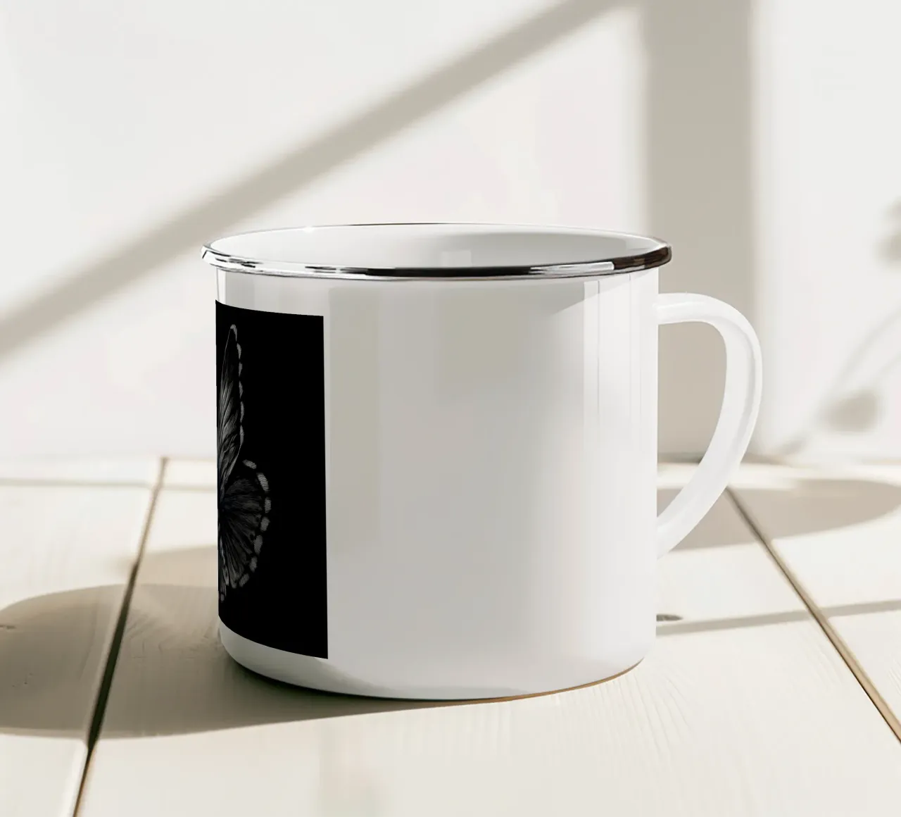 Farfalla tazza in smalto da Delaplane